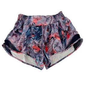 Lululemon Hotty Hot High Rise Shorts Atmospheric Purple Multi Running - Size 2